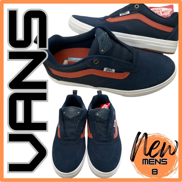 Vans Other - NEW [VANS] UltraCush Pro Vans | Navy Blue & Orange | Men’s Size 8